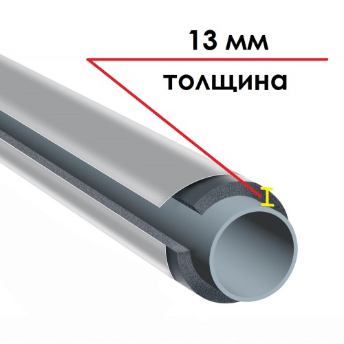 K-FLEX 13x133-1 ST IC CLAD SR трубка теплоизоляционная (К-ФЛЕКС)