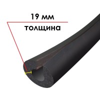 Трубка K-FLEX 19x076-1 ST IN CLAD black