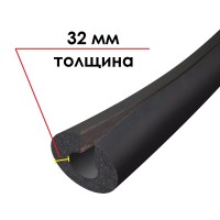 Трубка K-FLEX 32x160-1 ST IN CLAD black